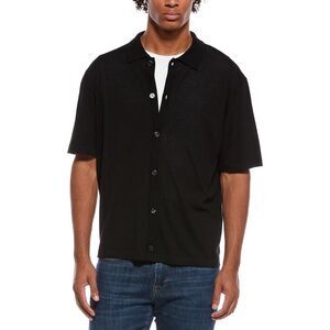 Theory Mens  Relaxed Sweater Shirt, Black